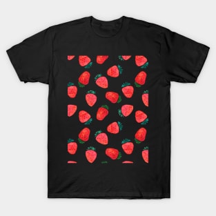 Very Strawberry - Black T-Shirt